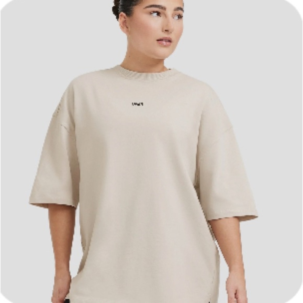 Oner Active Beige Oversized T-Shirt